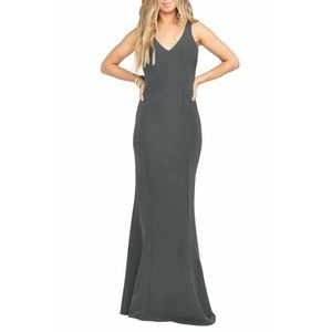 Show Me Your MuMu Charcoal Gray Morgan Gown